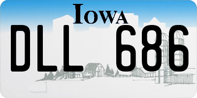 IA license plate DLL686