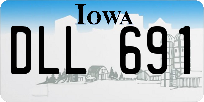 IA license plate DLL691