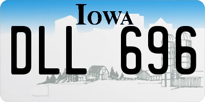 IA license plate DLL696
