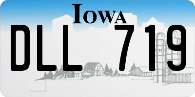 IA license plate DLL719