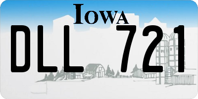 IA license plate DLL721