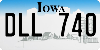 IA license plate DLL740