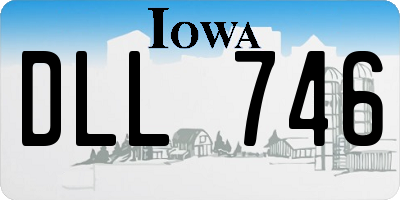 IA license plate DLL746