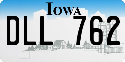 IA license plate DLL762