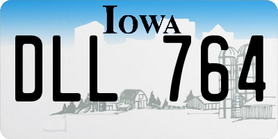 IA license plate DLL764