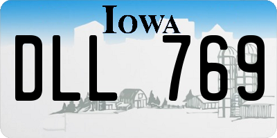 IA license plate DLL769