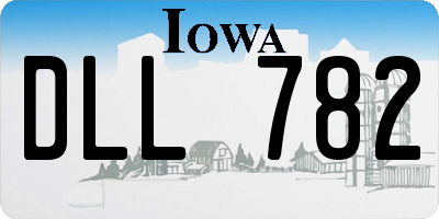 IA license plate DLL782