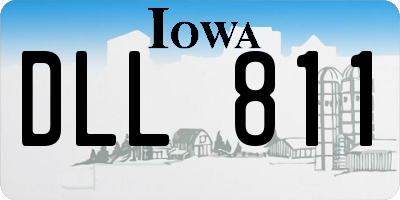 IA license plate DLL811