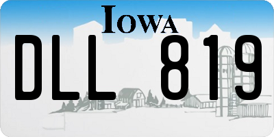 IA license plate DLL819