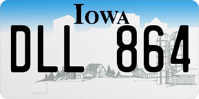 IA license plate DLL864