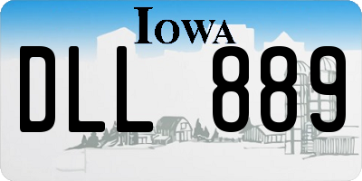 IA license plate DLL889