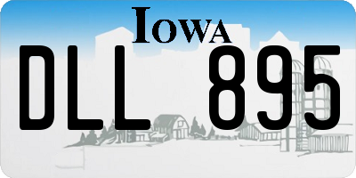 IA license plate DLL895