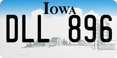 IA license plate DLL896