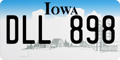 IA license plate DLL898