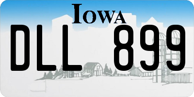 IA license plate DLL899