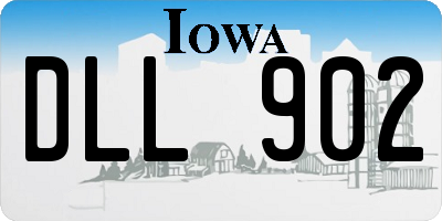 IA license plate DLL902