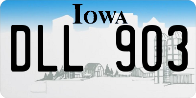 IA license plate DLL903