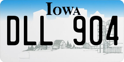 IA license plate DLL904