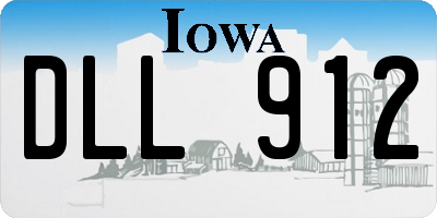 IA license plate DLL912