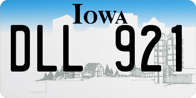 IA license plate DLL921