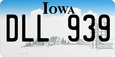 IA license plate DLL939