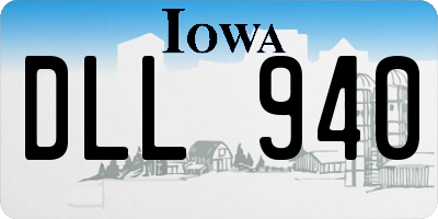 IA license plate DLL940