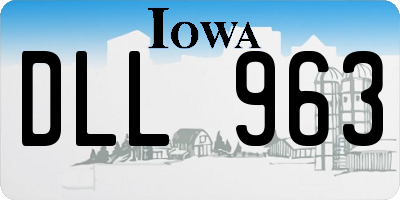 IA license plate DLL963