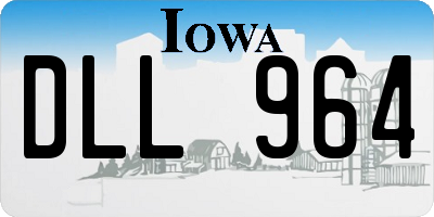 IA license plate DLL964