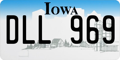 IA license plate DLL969