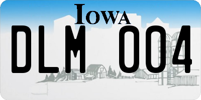 IA license plate DLM004