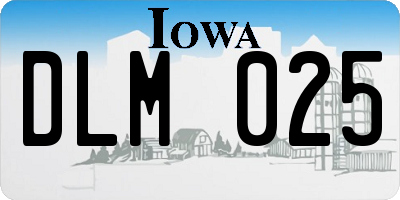 IA license plate DLM025