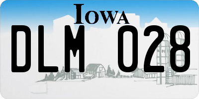 IA license plate DLM028