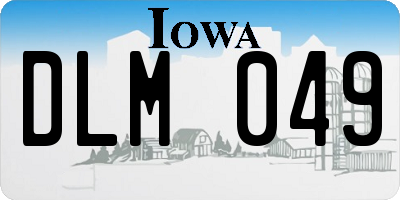 IA license plate DLM049