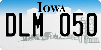 IA license plate DLM050