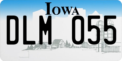 IA license plate DLM055