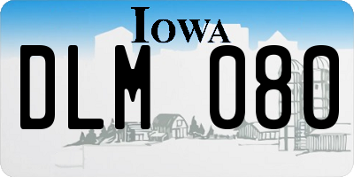 IA license plate DLM080