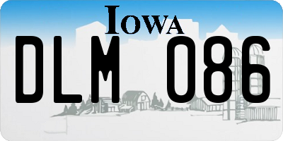 IA license plate DLM086
