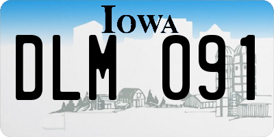 IA license plate DLM091