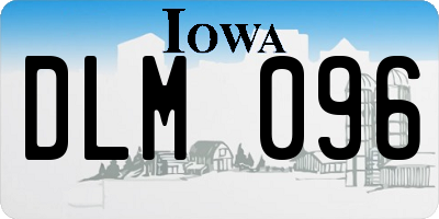IA license plate DLM096