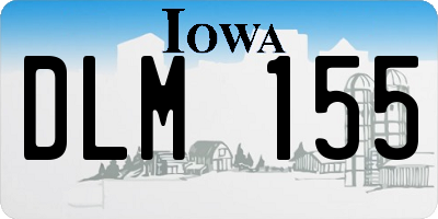 IA license plate DLM155