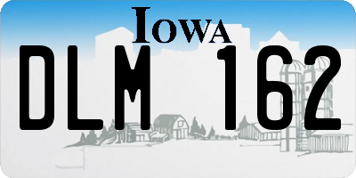 IA license plate DLM162