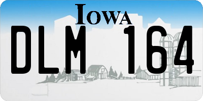 IA license plate DLM164