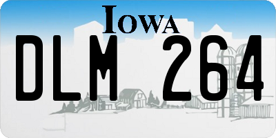 IA license plate DLM264