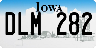 IA license plate DLM282