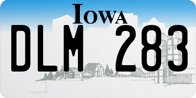 IA license plate DLM283