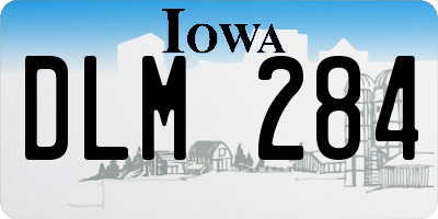 IA license plate DLM284