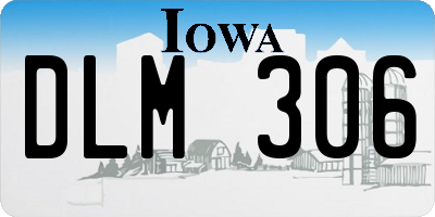 IA license plate DLM306
