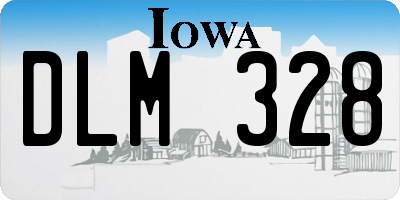 IA license plate DLM328