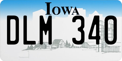IA license plate DLM340