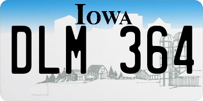 IA license plate DLM364